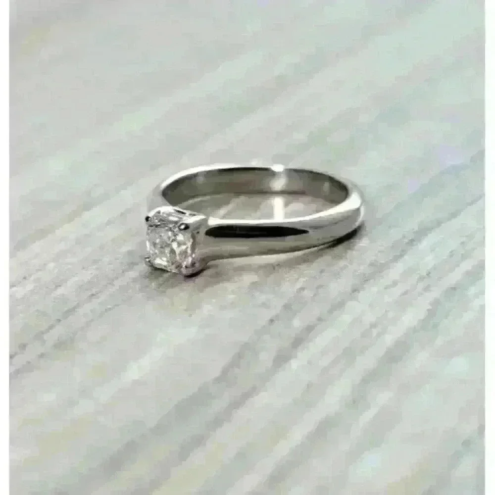 Tiffany & Co Platinum Lucida © .36ct Diamond Engagement Ring Discontinued Size 3 - Picture 11 of 15